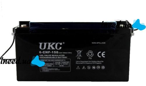Universal Gel battery GEL UKC 6-CNF-150 12V 150Ah (Rechargeable battery 12V 150Ah)