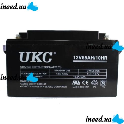 Universal Gel battery GEL UKC 6-CNF-65 12V 65Ah (Rechargeable battery 12V 65Ah)