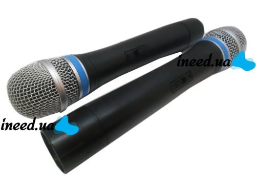 Бездротовий комплект з 2-х мікрофонів Sennheiser EW - 100 радіосистема два радіомікрофона і база