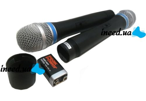 Бездротовий комплект з 2-х мікрофонів Sennheiser EW - 100 радіосистема два радіомікрофона і база