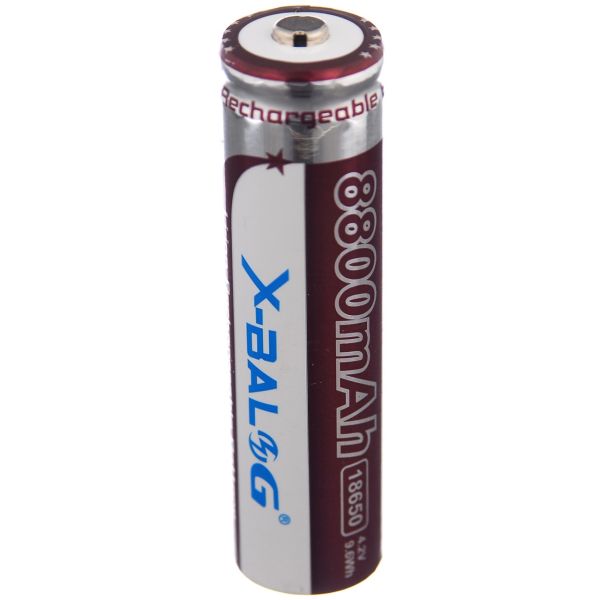 Rechargeable Lithium-ion battery X-Balog 18650 Li-Ion, 8800 mAh 4.2V / Universal Rechargeable Battery 8800 mAh