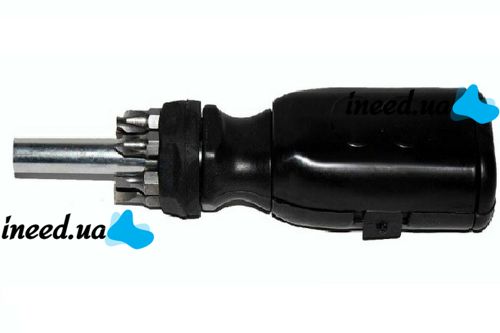 Screwdriver with reinforced handle and bits TOOL QC002 5 bits