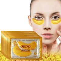 Gold Collagen Eye Patches Efero Crystal Golden Gold Eye Mask with Bioactive Gold 10pcs