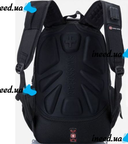 Универсальный Рюкзак SwissGear Men Bag 8810 39 л, 17" + USB + дождевик black Черный