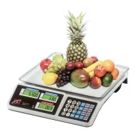 Торговые электронные весы Smart DT-809 24х35 см нагрузка до 50 кг, Аккумуляторные настольные весы для торговли со счетчиком цены и калькулятором