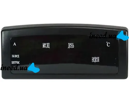 Електронний настільний годинник Caixing CX 909-A із зеленим Led підсвічуванням, Настільний цифровий годинник червоний з датою і термометром від мережі 220V