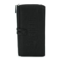 Men's Leather Wallet Clutch Baellerry Guero S1393 Black for Storing Credit Cards Coins on a snake, Men's wallet for bills Black