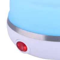 Электрический чайник складной c автоотключением Electric Kettle 0,5 л, Дорожный силиконовый электрочайник, Портативный электро Мини-чайник Синий