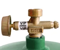 Golden Lion Rudyy Picnic-SV Tourist Gas Cylinder without Burner 12 Liters 5 kg 2.5kW, Household Propane Cylinder with Handle PK-3 for Home Green