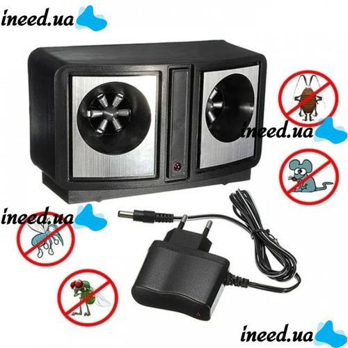 Ультразвуковий відлякувач гризунів Dual sonic, мишей, щурів, Електронний кіт