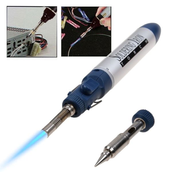 Портативный газовый паяльник горелка фен 3 в 1 Soldering Iron TORCH YJ230