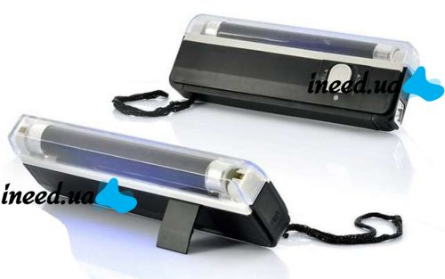 UV Portable Handheld Currency Detector DL01 DL-01, Pocket Detector for Verifying the Authenticity of Banknotes and Banknotes with a Flashlight Black