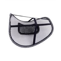 Ортопедична спинка-подушка Plymex Seat Back c масажером Упор поперековий для спини на крісло, стілець, в автоSupretto Car Back Support