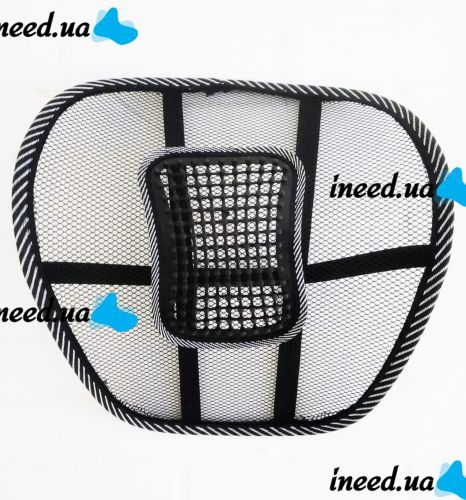 Ортопедична спинка-подушка Plymex Seat Back c масажером Упор поперековий для спини на крісло, стілець, в автоSupretto Car Back Support