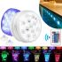 Universal Underwater Lamp LED Backlight with Rainbow Light Show RGB Remote Control, 13 LED for Pool 12 Colors, Waterproof Fountain Lamp