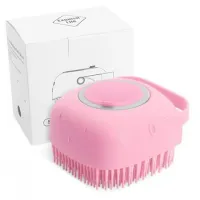 Silicone Massage Bath Brush with Dispenser, Universal Washcloth for Massage and Bathing with Soap Tank