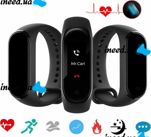 Fitness Bracelet Smart Band M4 black Xiaomi Mi Band 4 Hey Plus Color M4
