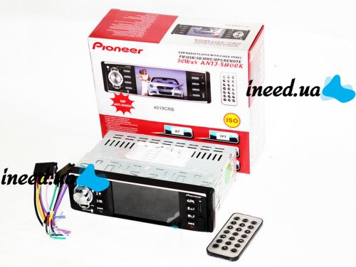 Car radio Pioneer 4019CRB MP5 / FM LCD 4.1" Bluetooth + remote control on the steering wheel with access to the rear view camera