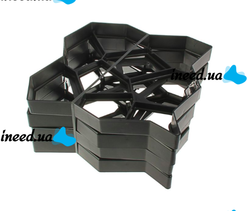 Форма для садової тротуарної доріжки 45x45 см Cobblestone-Look ФМ3840, форми для садової плитки
