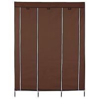 Складной тканевый шкаф для одежды Storage Wardrobe 88130 на 3 секции 130х45х175 см тройной каркасный для вещей
