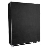 Складной тканевый шкаф для одежды Storage Wardrobe 88130 на 3 секции 130х45х175 см тройной каркасный для вещей