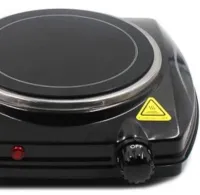 Electric Desktop Infrared stove Domotec MS-5851 Ceramic for 1 burner, Ceramic electric stove 1200 W thermostat for 5 positions Black
