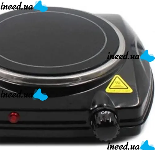 Electric Desktop Infrared stove Domotec MS-5851 Ceramic for 1 burner, Ceramic electric stove 1200 W thermostat for 5 positions Black
