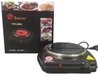 Electric Desktop Infrared stove Domotec MS-5851 Ceramic for 1 burner, Ceramic electric stove 1200 W thermostat for 5 positions Black