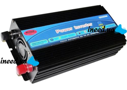 Автомобільний перетворювач напруги Wimpex 12v - 220v 5000W авто інвертор C Led дисплеєм