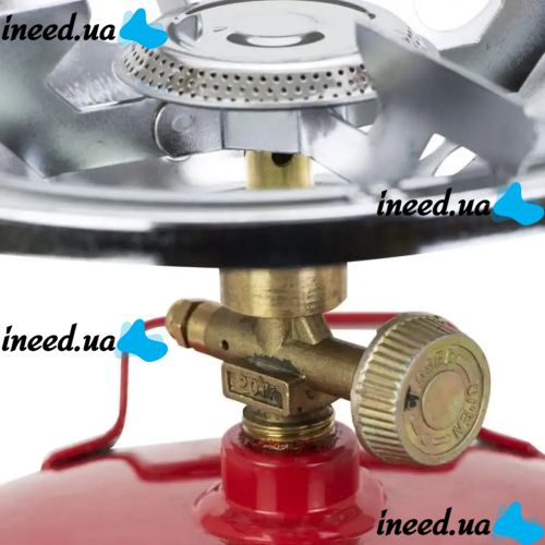 Tourist gas cylinder Propane UKP-52 with a burner of 5 liters, Tourist gas cylinder with a burner of 2 kg red, 5 liters