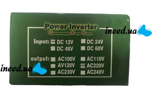 Автомобільний перетворювач напруги Wimpex 12v-220v 3200W інвертор C зарядним від мережі 220 8A