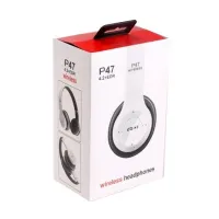 Беспроводные накладные наушники EDR P47 Bluetooth с плеером и microSD с микрофоном и FM радио, блютуз стерео наушники solo 2