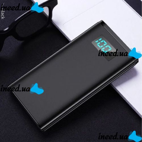 Зовнішній портативний акумулятор Power Bank Joyroom D-M190 10000 mAh 2.1 A Black c LCD дисплеєм, повербанк, портативний зарядний