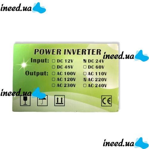Автомобільний перетворювач напруги Wimpex 24V - 220V 5300w авто інвертор C Led дисплеєм