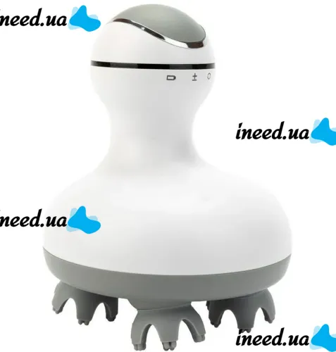 Беспроводной водонепроницаемый массажер Smart Scalp Massager ST-701 для головы, шеи и плеч Аккумуляторный массажер для кошек и собак Verte-X 3D Белый