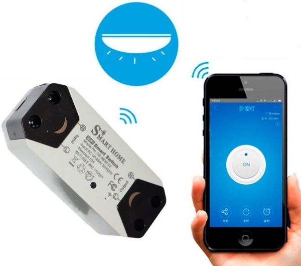 Беспроводный Wifi выключатель Smart Breaker Home SS-8839-02 умное wi-fi релле 220V 10A/2200W
