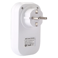 Розумна WiFi розетка WiFi Smart Socket Plug SA-14 10A 100-240V з дистанційним управлінням з телефону, Смарт розетка з Wi-Fi підключенням в розетку