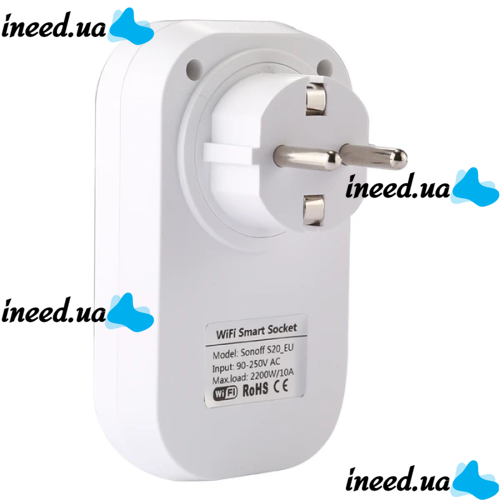 Розумна WiFi розетка WiFi Smart Socket Plug SA-14 10A 100-240V з дистанційним управлінням з телефону, Смарт розетка з Wi-Fi підключенням в розетку