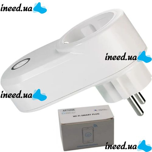 Розумна WiFi розетка WiFi Smart Socket Plug SA-14 10A 100-240V з дистанційним управлінням з телефону, Смарт розетка з Wi-Fi підключенням в розетку