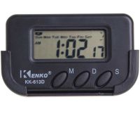 Электронные автомобильные часы Kenko KK-613D с будильником и секундомером