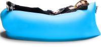 Inflatable sunbed Lamzac Hangout 210x90 cm beach mattress with pocket and peg hammock Lamzac Beach sofa bag up to 200 kg for relaxing in the country