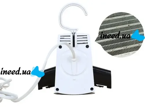 Електрична портативна сушарка Вішалка Electric Hanger для одягу та взуття, білизняна складна вішалка-сушарка плічка Umate
