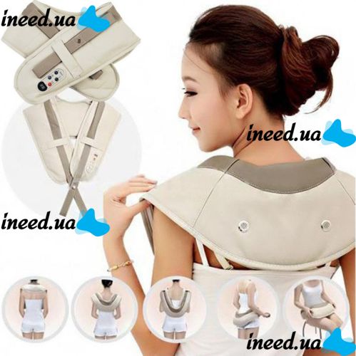 Вибромассажер для спины, плеч и шеи Cervical Massage Shawls, ударный массажер Honda QL-188