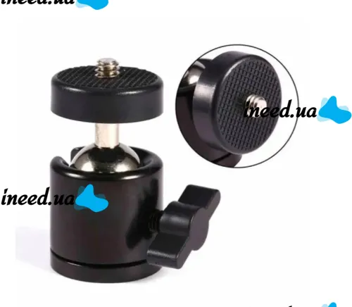 Шарнирная поворотная головка для штатива Accessories Поворотный шаровой адаптер для монопода, Крепление шарнирное для кольцевых ламп и штативов