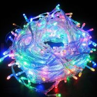 Внутренняя цветная гирлянда 35 м 500 диодов 3883 светодиодная гирлянда Xmas LED 500 M-1 RGB Мультицветная 35м