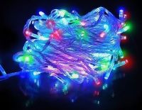 Внутренняя цветная гирлянда 28 м 400 диодов 4949 светодиодная гирлянда Xmas LED 400 M-1 RGB Мультицветная 28м