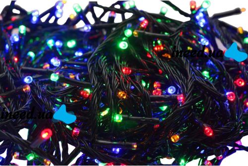 Внутренняя цветная гирлянда 28 м 400 диодов 4953 светодиодная гирлянда Xmas LED 400 M-4 RGB Мультицветная 28м