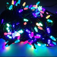 Внутренняя цветная гирлянда 21 м 300 диодов 3844 светодиодная гирлянда Xmas LED 300 M-4 RGB Мультицветная 21м