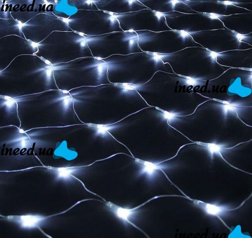 Inner Garland White Mesh 1.8x1.8 m 180 Diodes 0144 LED Garland Xmas 180 LED W-3 1.8mx1.8m