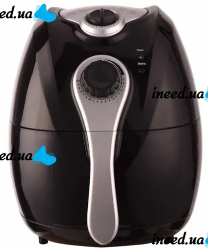 Aerofryer multi-oven Domotec Airfryer Ms-3220 4.5L with the function of an aerogrill for cooking without oil 1300W, Oil-free fryer Black